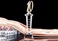 Yıldönümü Hatıra Şeffaf Kristal Trophy Kupası Kurumsal İçin Özel Yapılmış