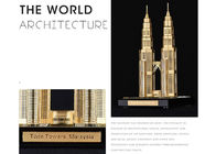 Ünlü Bina Ev Dekorasyonu El Sanatları, Malezya İkiz Kule Turizm Hediyelik Eşya