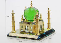 Minyatür Kristal Taj Mahal Çoğaltma Seyahat Anmak Için 80 * 80 * 70mm