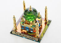 Minyatür Kristal Taj Mahal Çoğaltma Seyahat Anmak Için 80 * 80 * 70mm