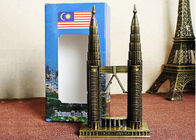 Kaplama Tipi Malezya Petronas İkiz Kuleleri Kalaylı Turist Hediyelik Eşya