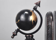 Siyah Kaplama Reçine Dekorasyon El Sanatları, Çalışma Odası Küre Kitap Tutucu