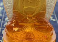 Altar ve ibadet özel metinler için kabul edilen değerli renkli sır Buda figürü