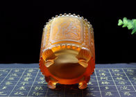 Azure Taş Zarif Çay Caddy, El Yapımı Renkli Sır Çay Teneke Kutu