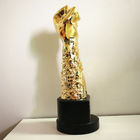 Hatıra hediyesi Altın polyresin Fist Trophy Company Personel Ödülleri