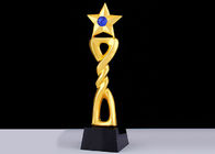 Siyah Kristal Taban Reçine Kupa Bardak, 12 inç Yükseklik Özel Ödül Kupaları
