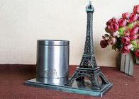 Kaplama Dünyaca Ünlü Yapı Modeli, Metal Fransa Eyfel Kulesi Tasarım Fırça Pot